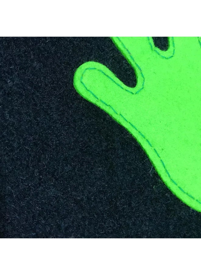 SnuzzleMart Interactive Starry Fiber Optic Sensory Mat – 1.2m Light-Up Carpet with 4 Handprint Sensor Buttons & 300 Points of Light - Image 5